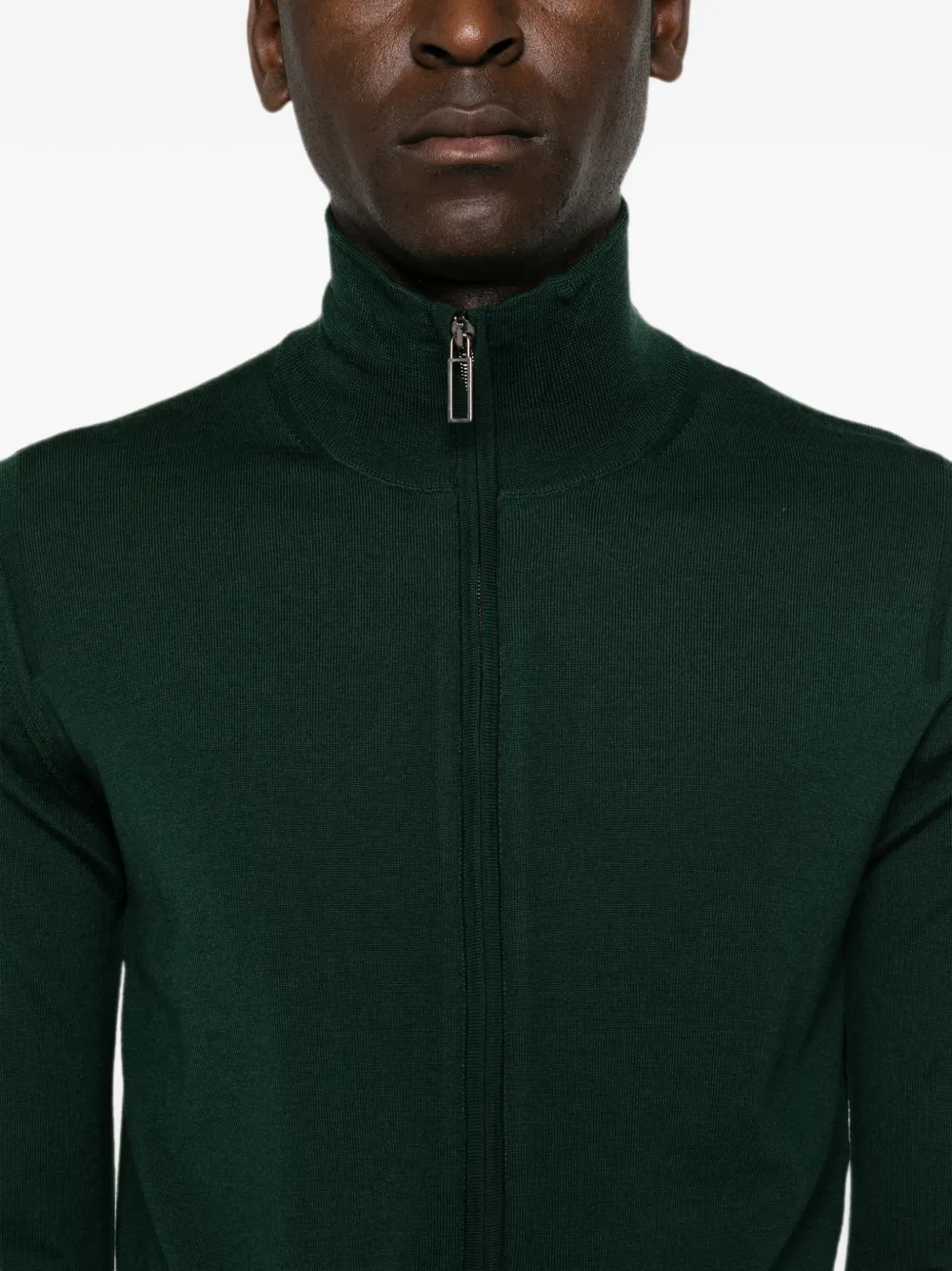 Paolo Pecora Vest met hoge hals Groen