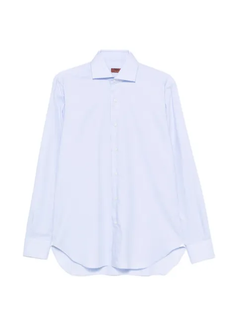 Barba spread-collar long-sleeve shirt