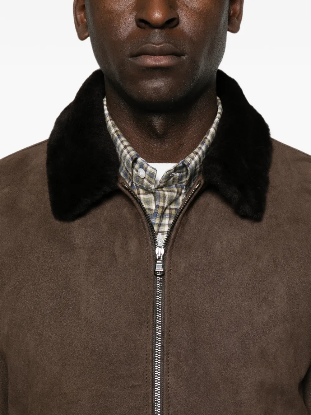 Barba Suède jas Bruin