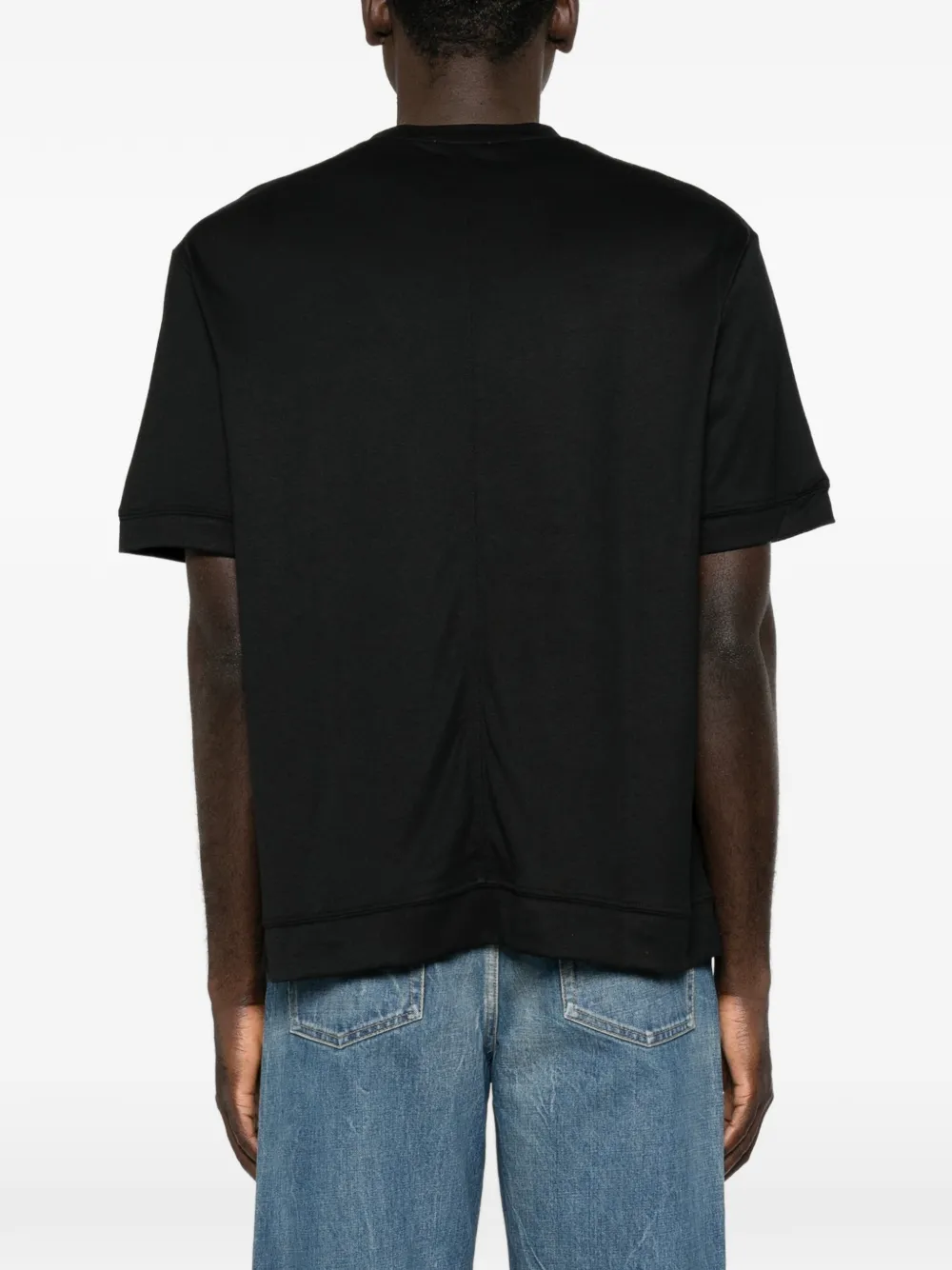Paolo Pecora T-shirt met ronde hals Zwart
