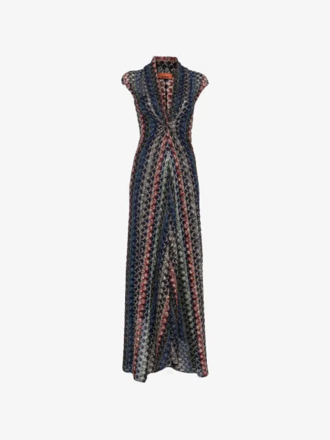 Missoni vestido con cuello en V