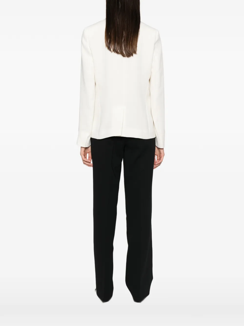 TWINSET Blazer met enkele rij knopen en hartprint Wit