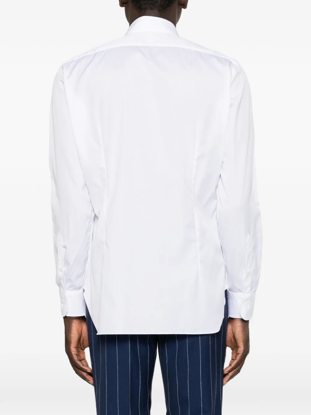 Barba long-sleeve button-up shirt Wit