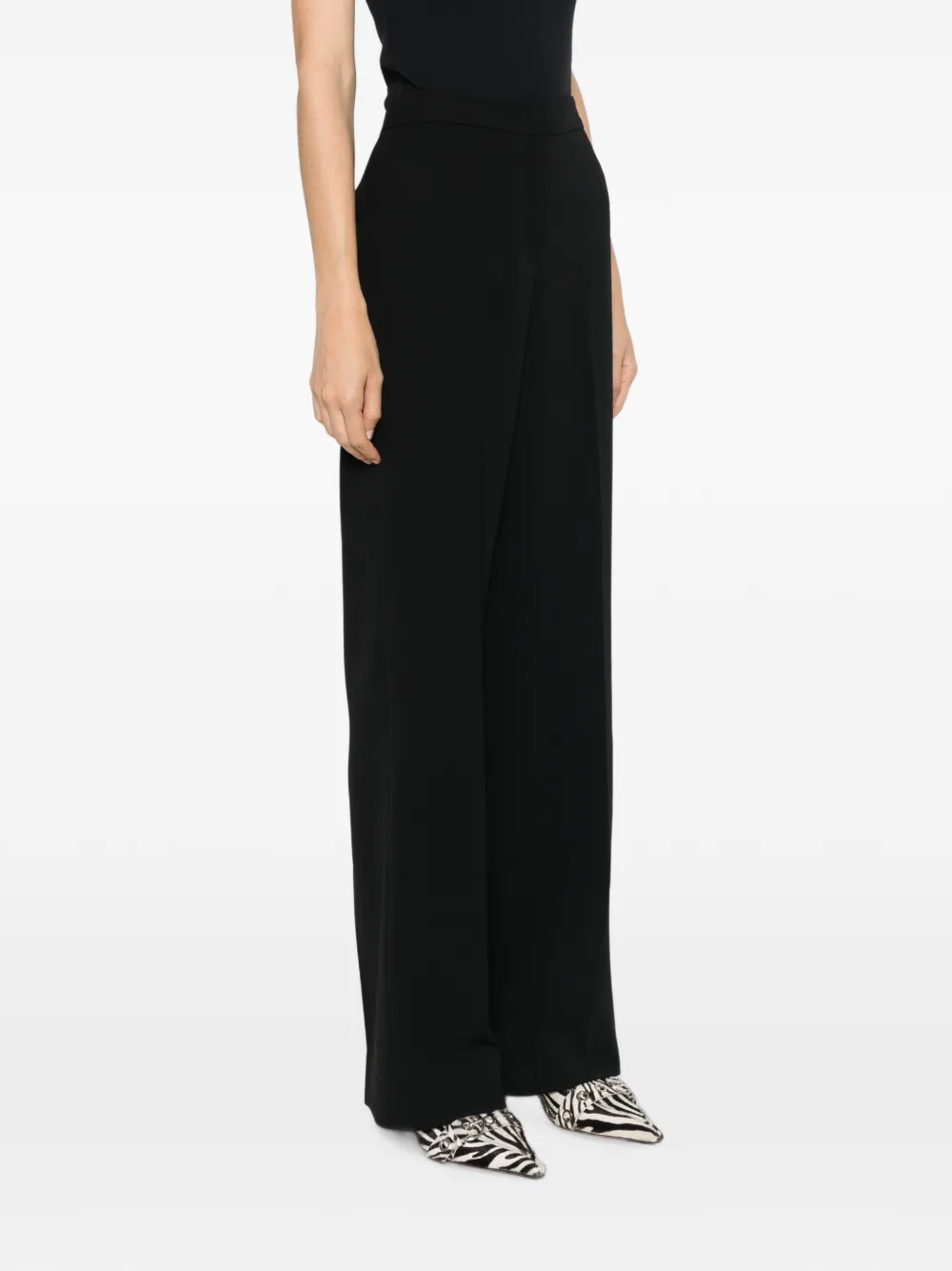 TWINSET Pantalon met wijde pijpen Wit