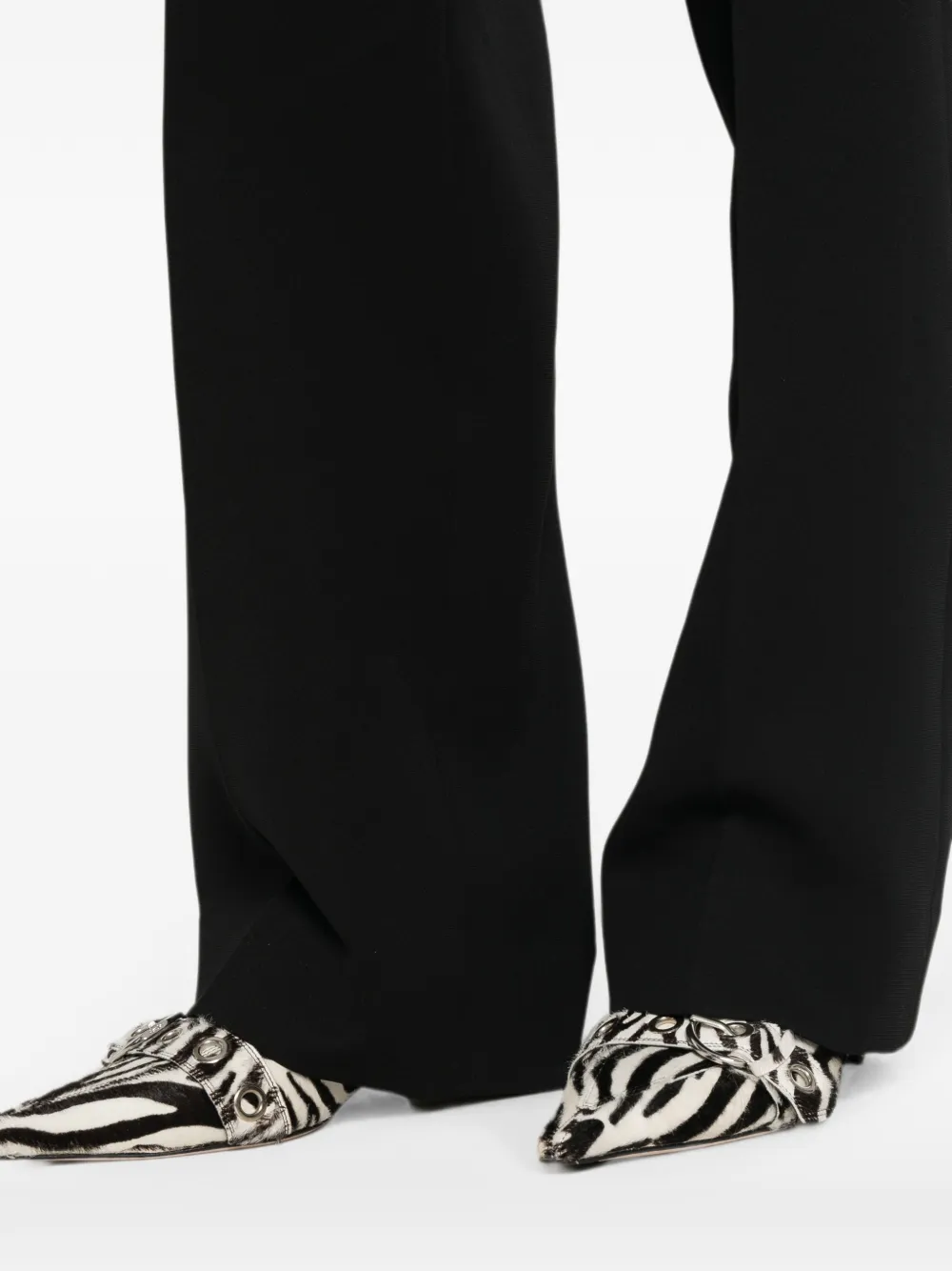 TWINSET Pantalon met wijde pijpen Wit