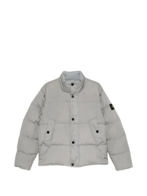 Stone Island garment dyed Crinkle Reps NY down jacket with wind resistance