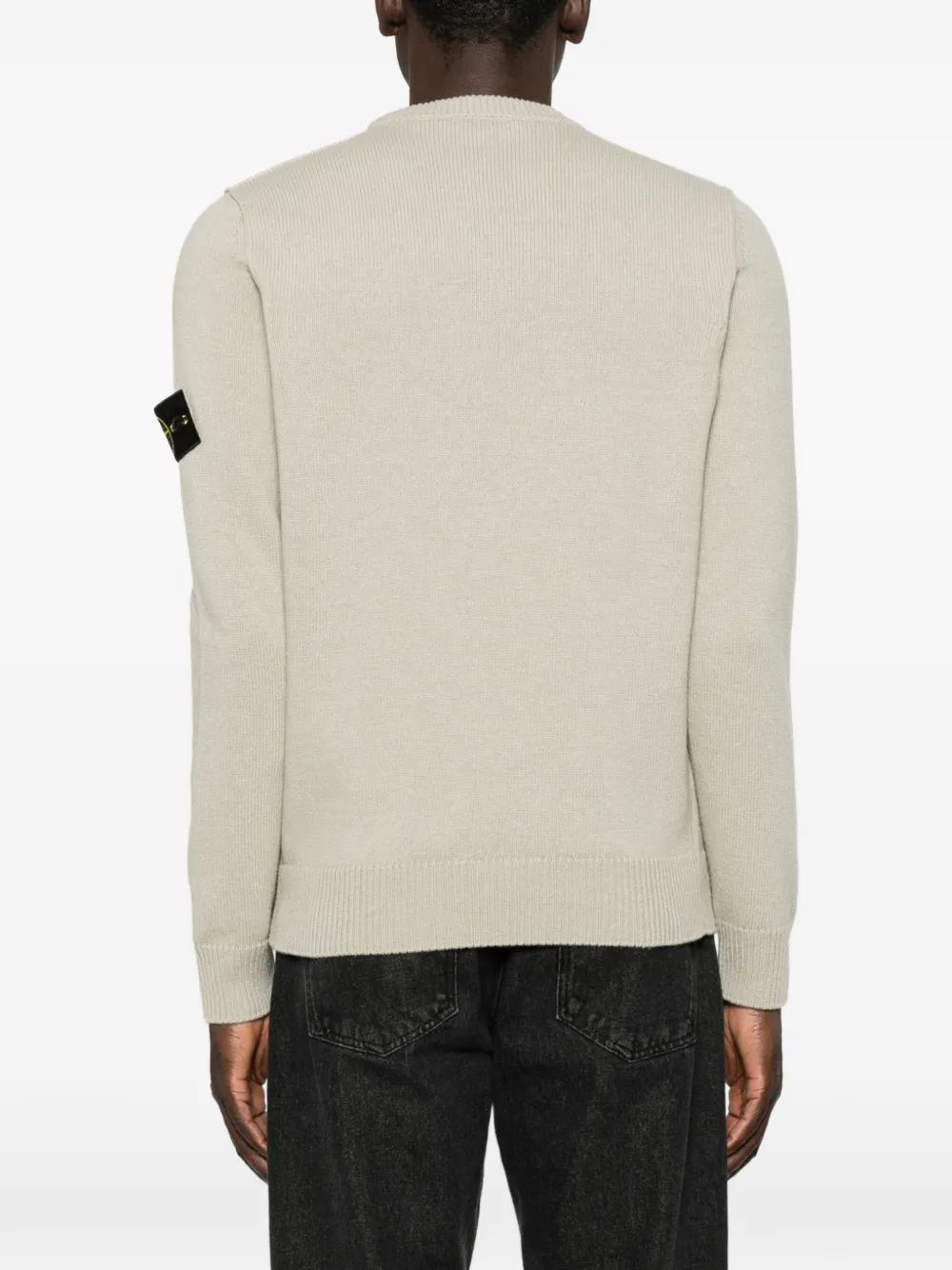 Stone Island 5100072 lamswollen trui Beige
