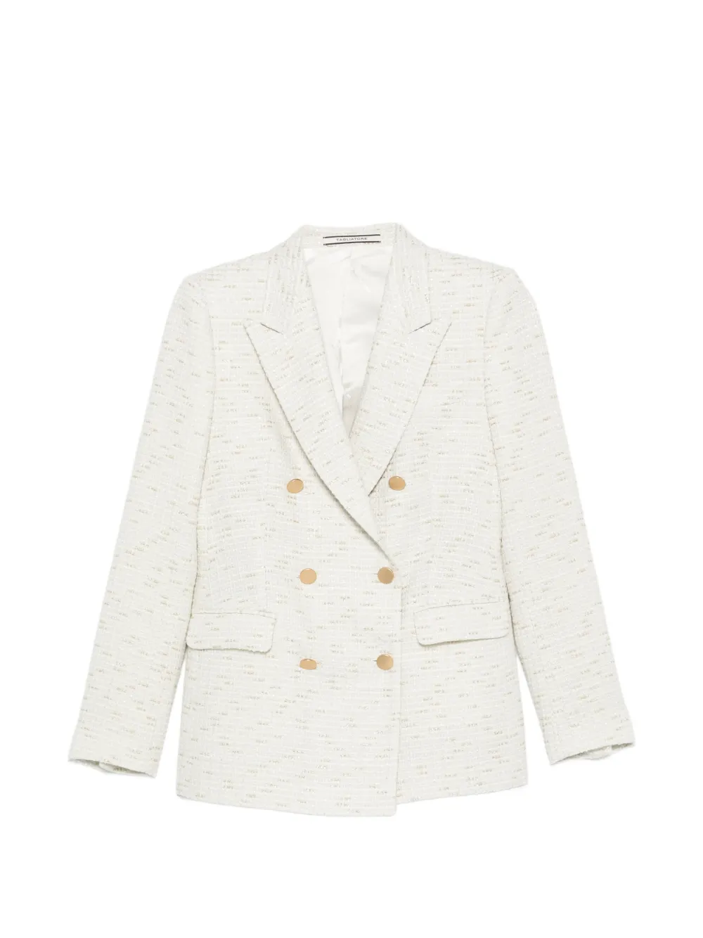 Tagliatore double-breasted tweed jacket Wit
