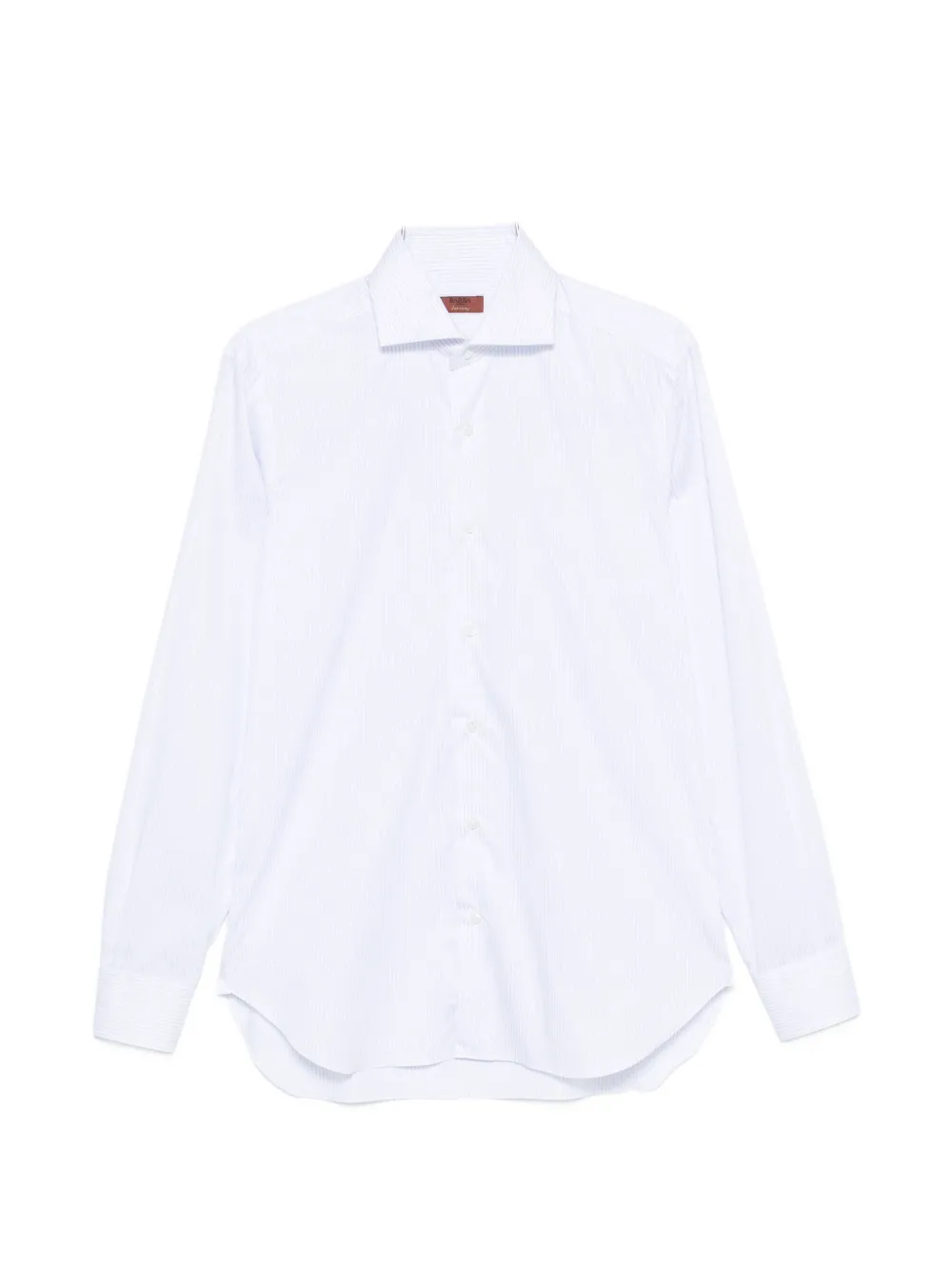 Barba pinstripe long-sleeve shirt - Weiß