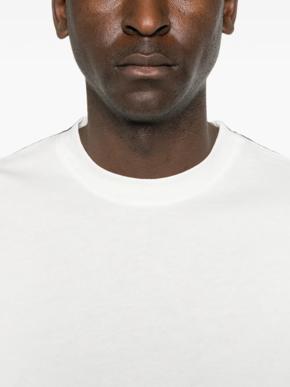 Paolo Pecora T-shirt met geribbelde afwerking Wit