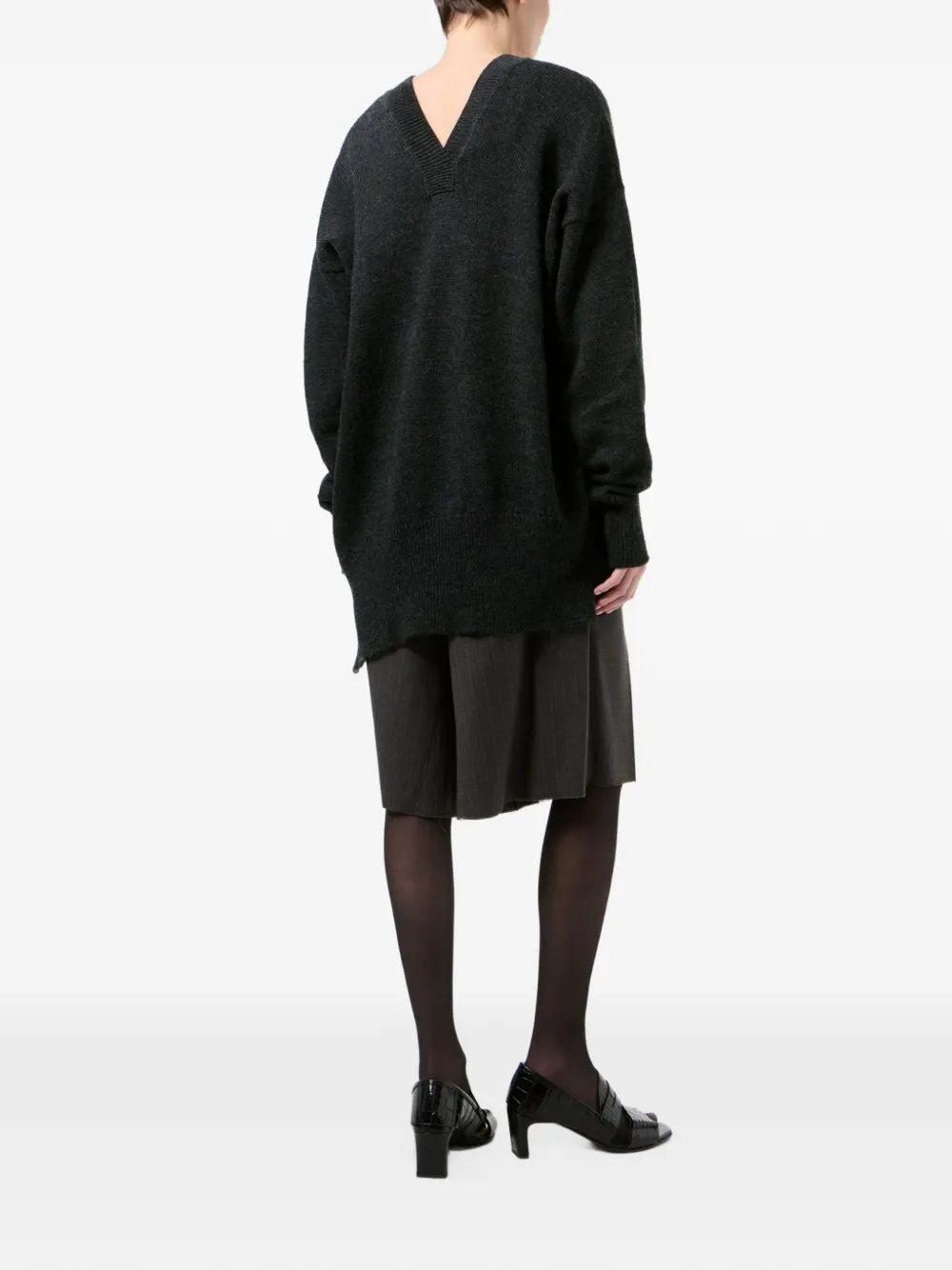 OUR LEGACY raise V-neck sweater Grijs