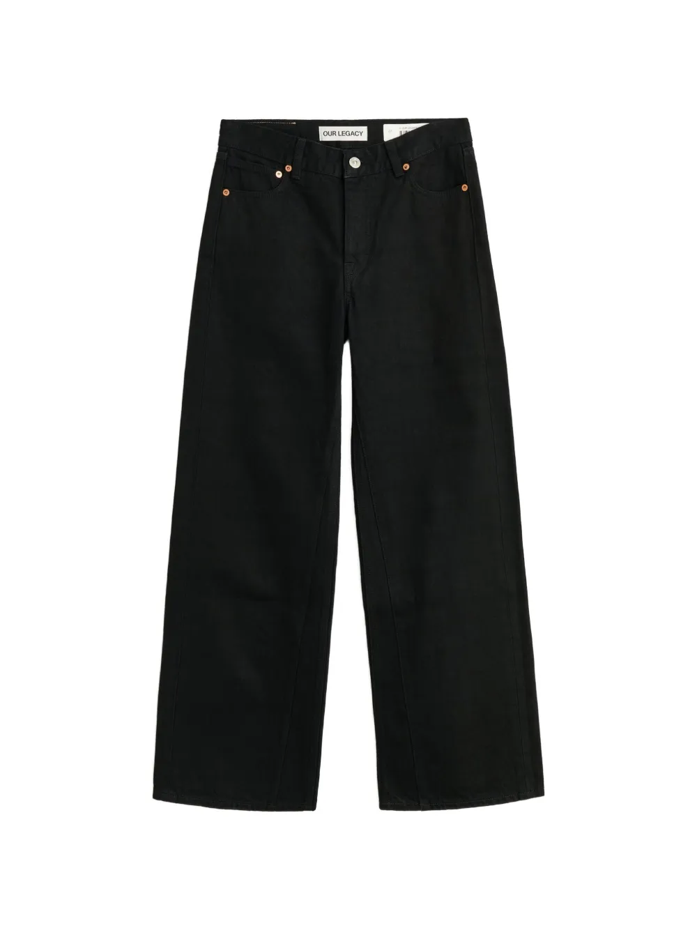 OUR LEGACY Jeans met wijde pijpen Zwart