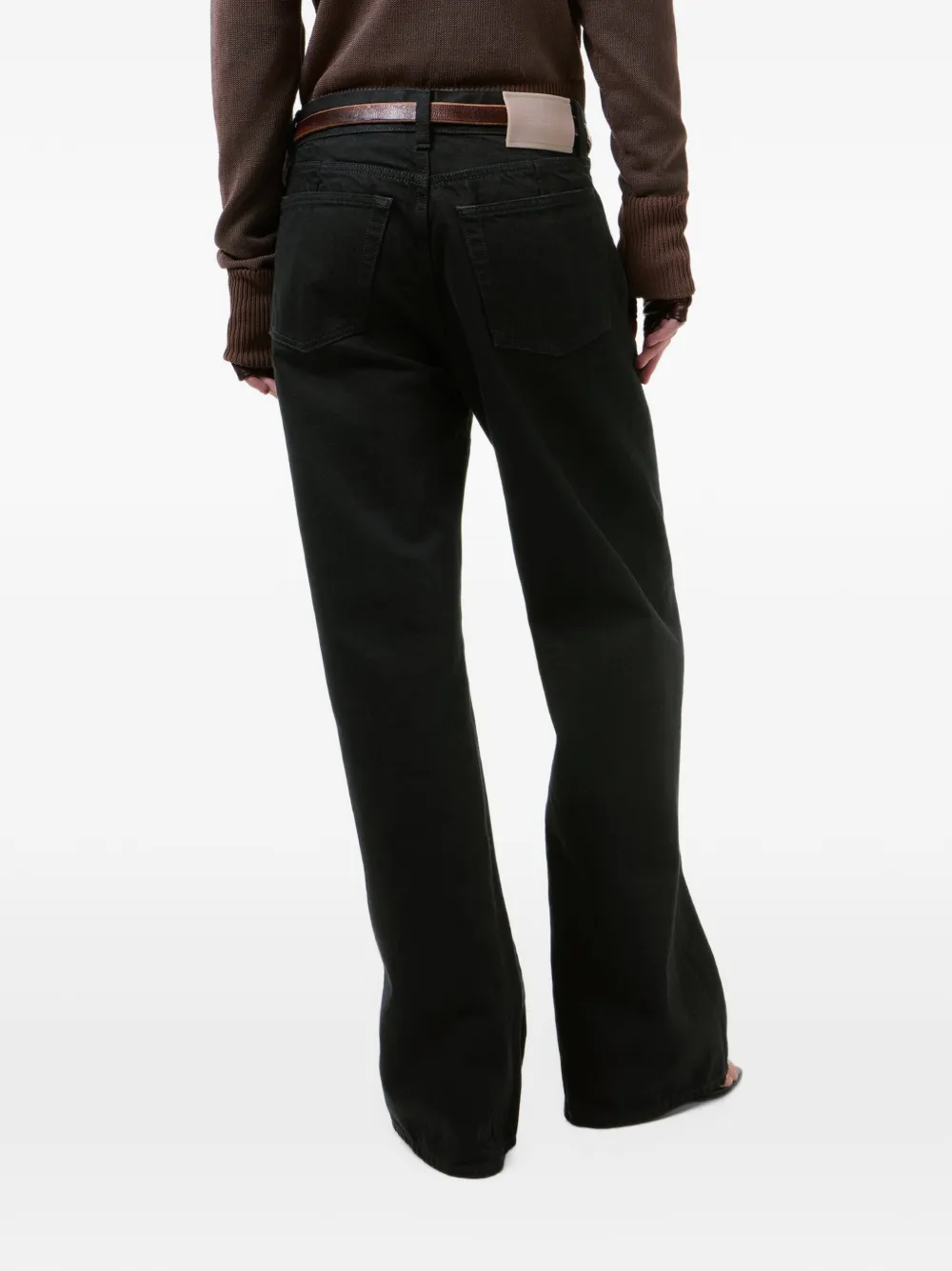 OUR LEGACY Jeans met wijde pijpen Zwart