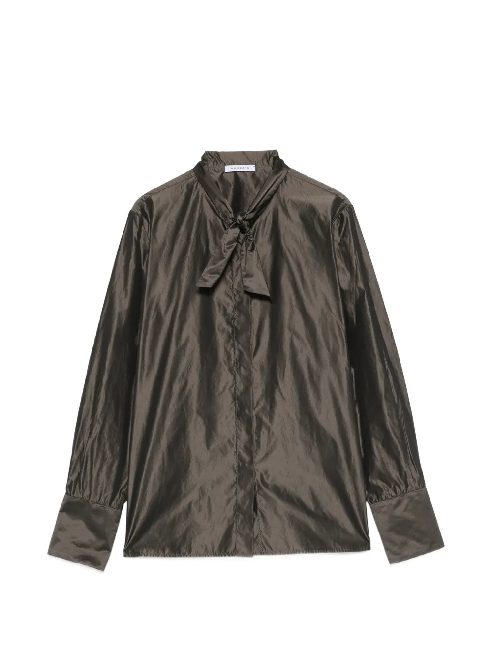 Rosso 35 bow-detail long-sleeve shirt