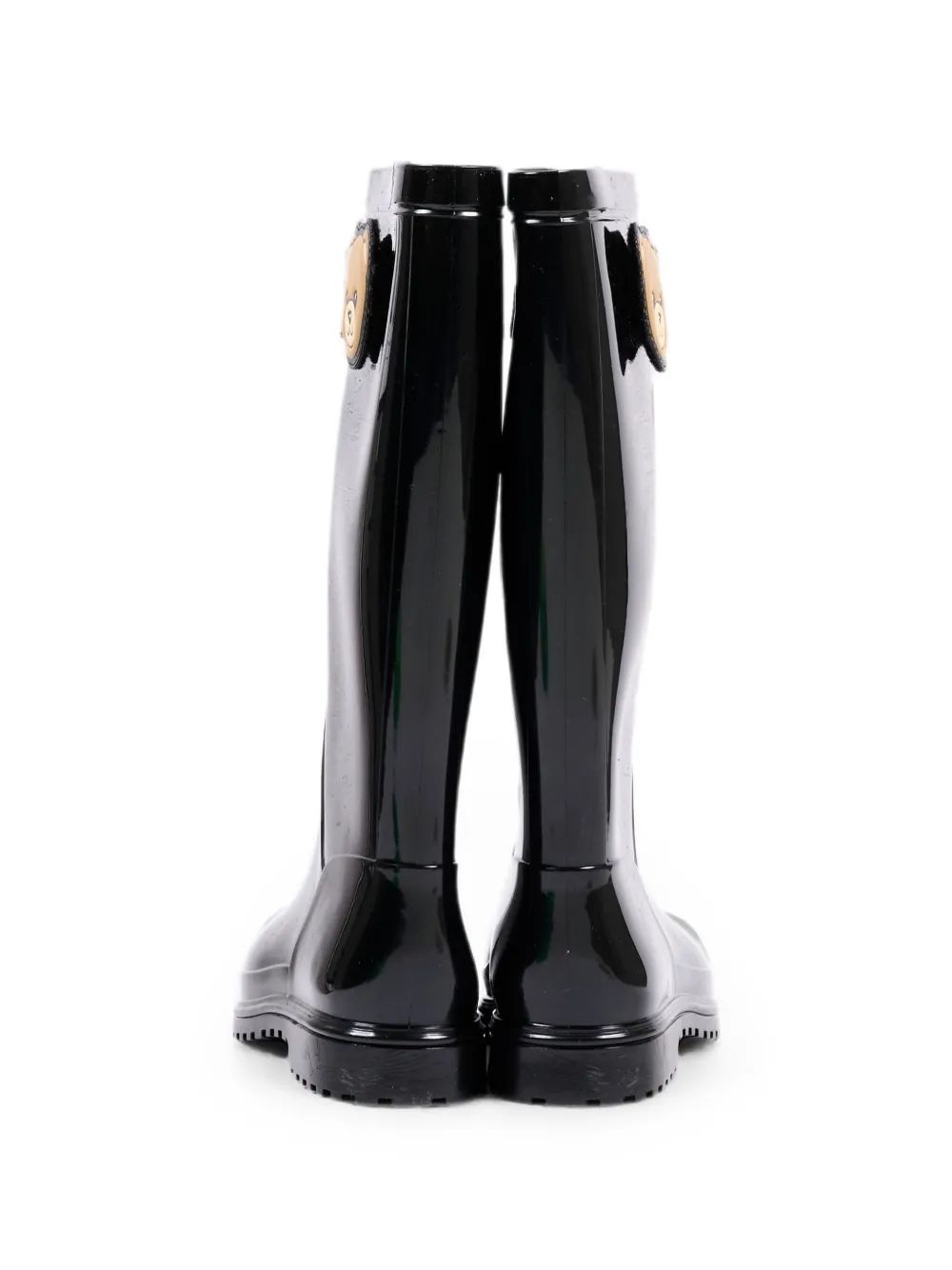 Moschino Kids Teddy Bear logo-print boots Zwart