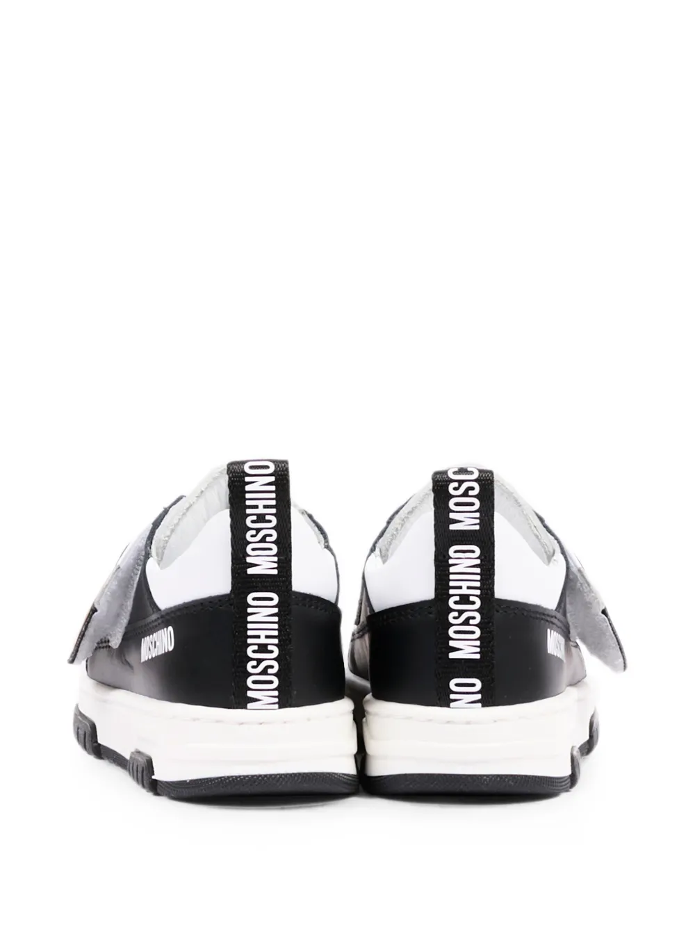 Moschino Kids Teddy Bear touch-strap sneakers Zwart