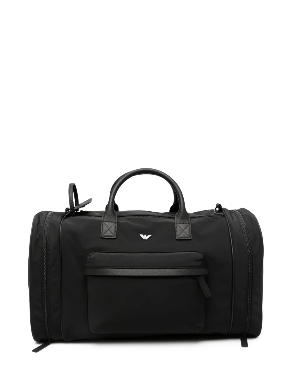 Emporio Armani logo-plaque holdall - Nero