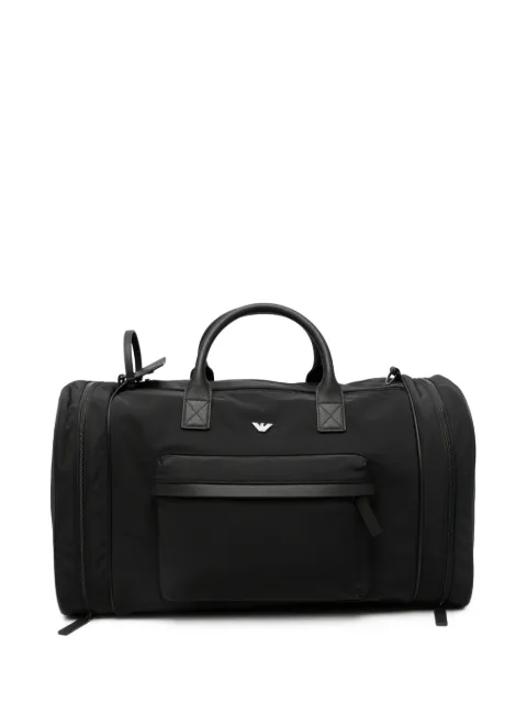 Emporio Armani bolsa de viaje con placa del logo