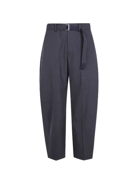 sacai belted tailored trousers
