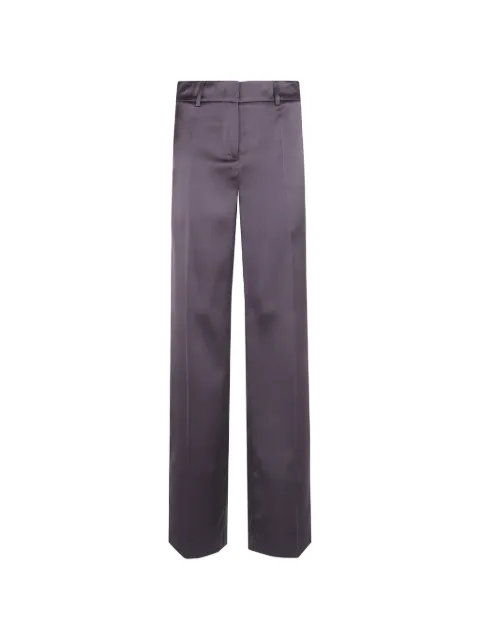 DRHOPE tailored satin-finish trousers