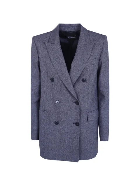 DRHOPE double-breasted peak-lapel blazer
