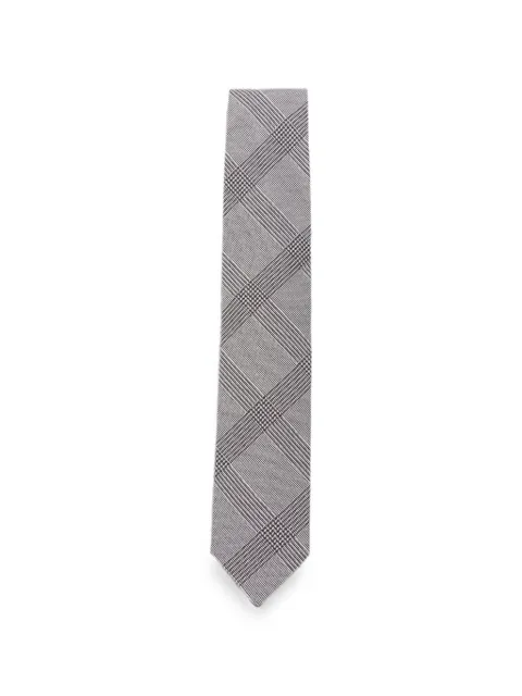 Lardini check-pattern tie
