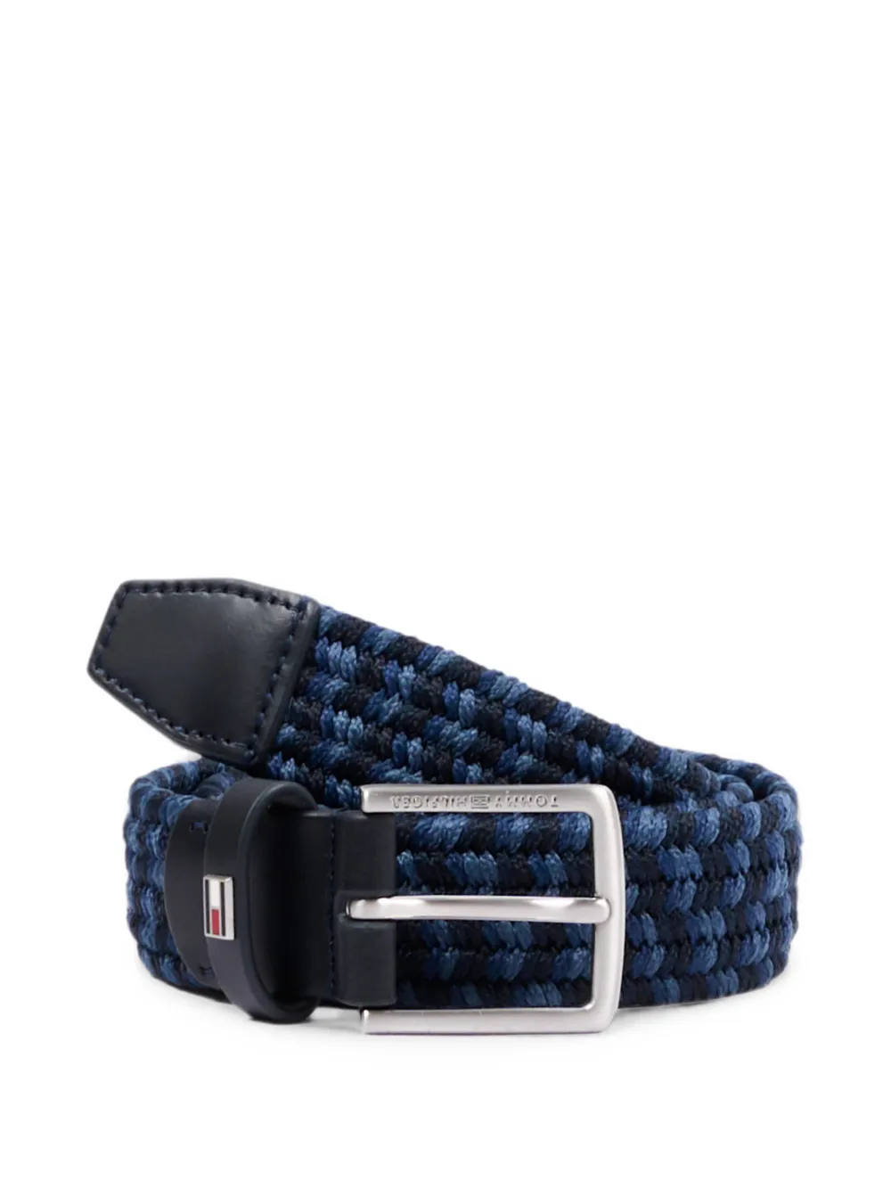 Tommy Hilfiger Junior Cintura intrecciata con fibbia - Blu