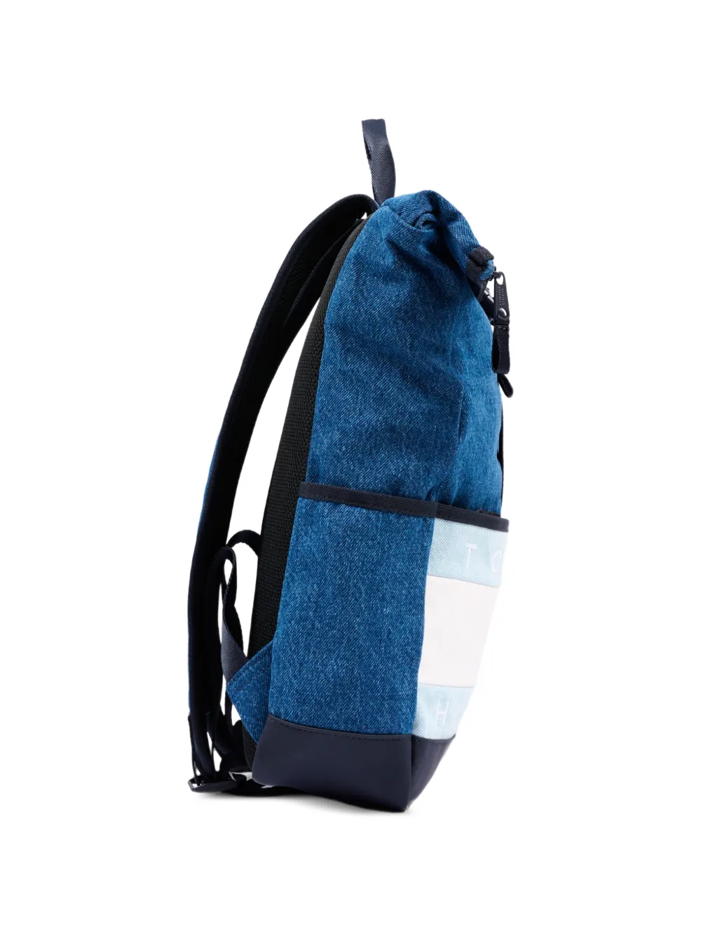 Tommy Hilfiger Junior Rugzak met logoprint en spijkerstof Blauw