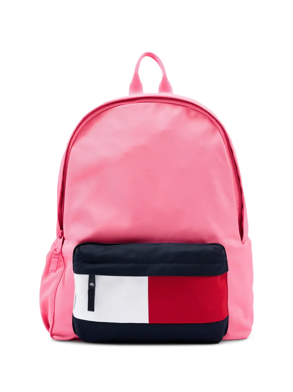 Tommy Hilfiger Junior colour-block front-zip backpack (16L) - Rosa