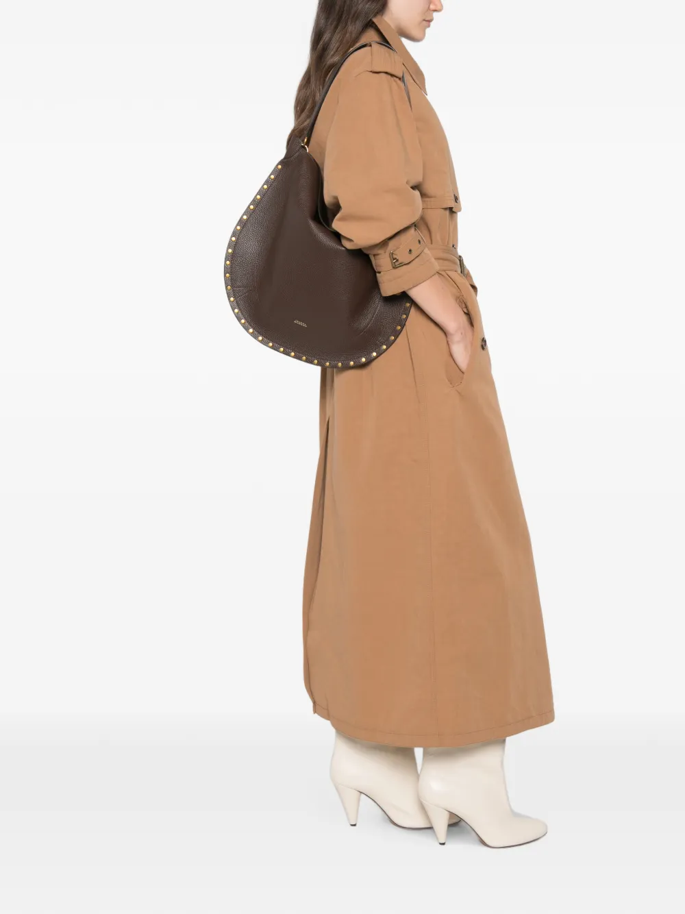 ISABEL MARANT Oskan schoudertas Bruin