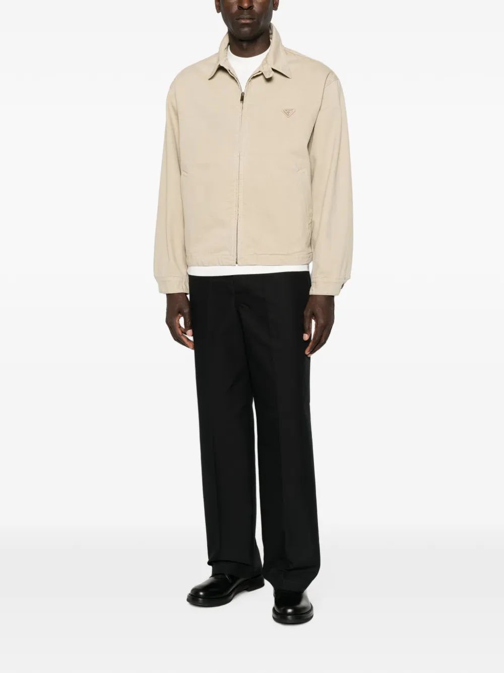 Prada Old denim bomberjack Beige