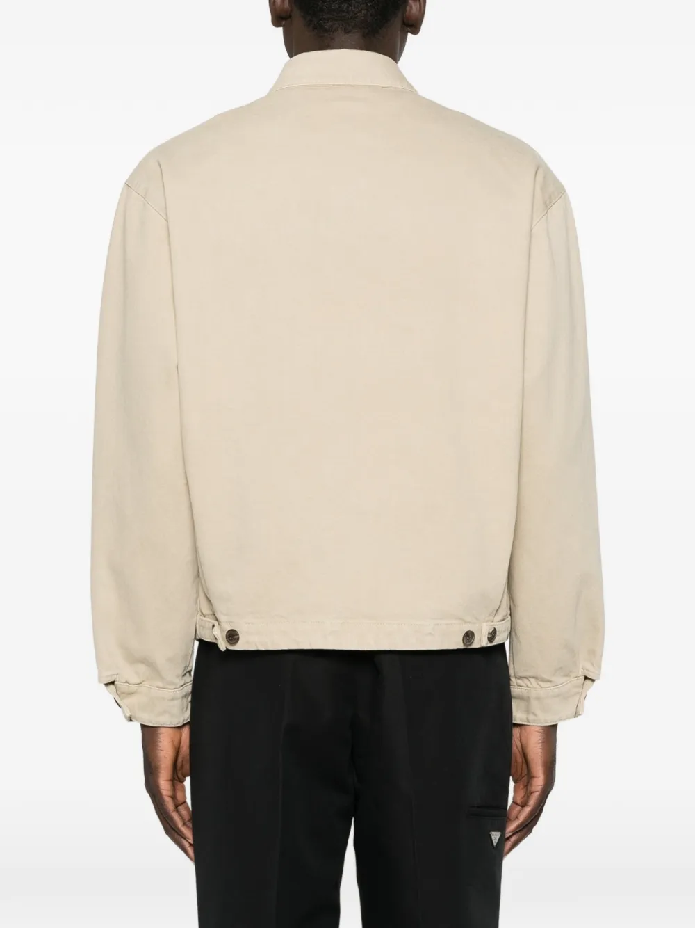 Prada Old denim bomberjack Beige