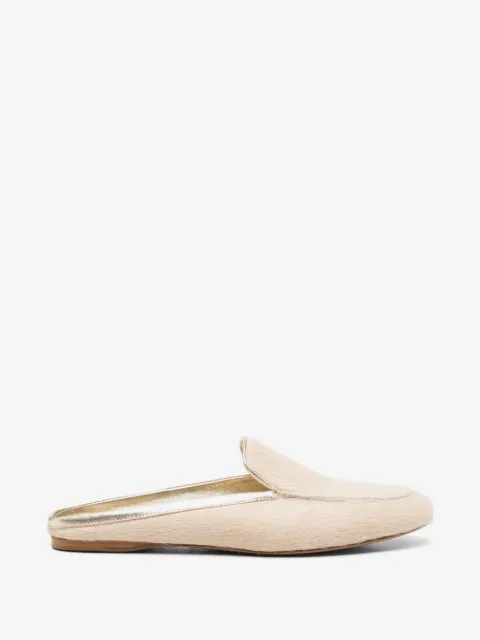 Forte Forte almond-toe flat mules
