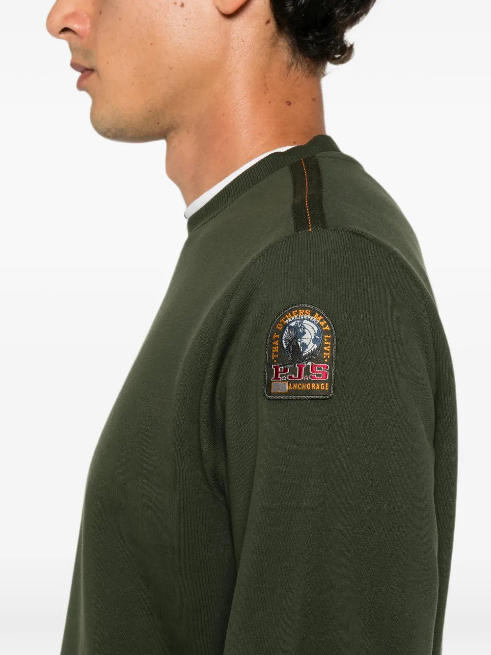 Parajumpers Trui met logopatch Groen