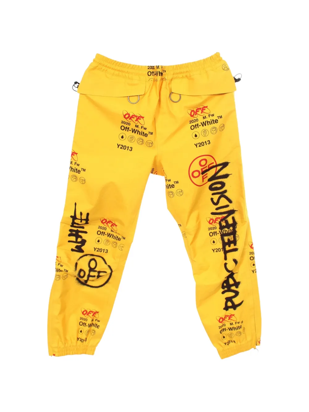 Pre-owned Off-white 2000s Gore-tex Trousers In Yellow
