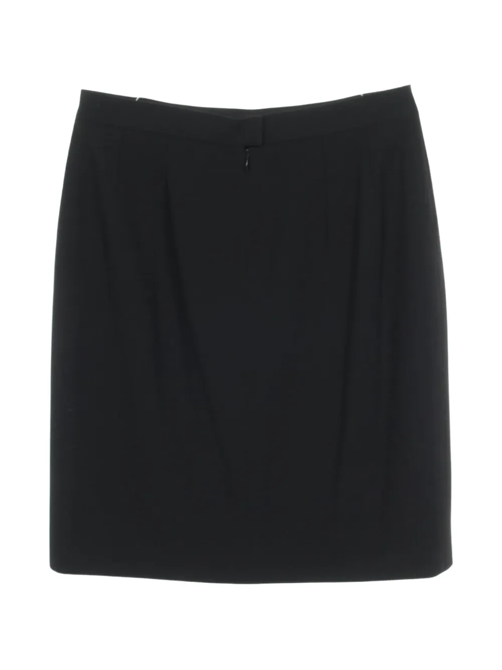 CHANEL Pre-Owned 1986-1988 logo-button mini skirt - Nero