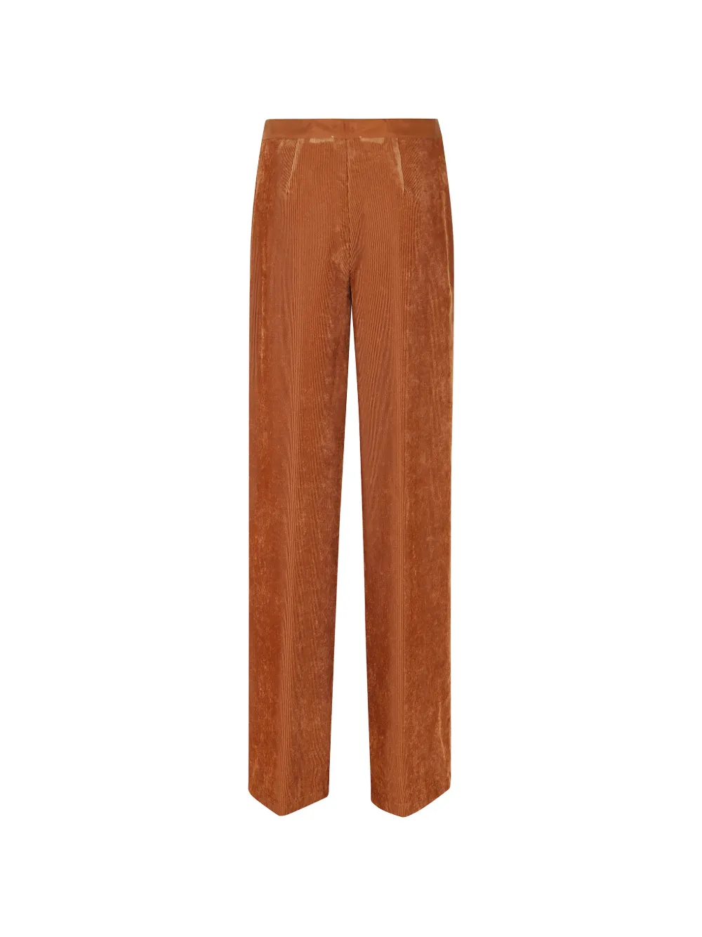 Forte Ribfluwelen broek Oranje