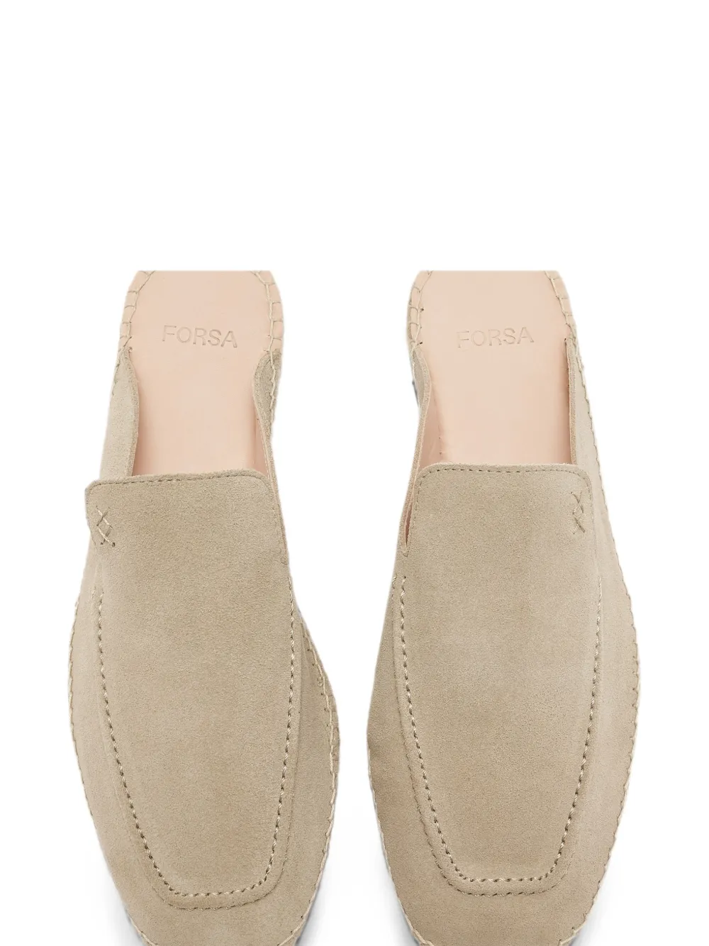 Forsa Emmanuel suede espadrilles Beige