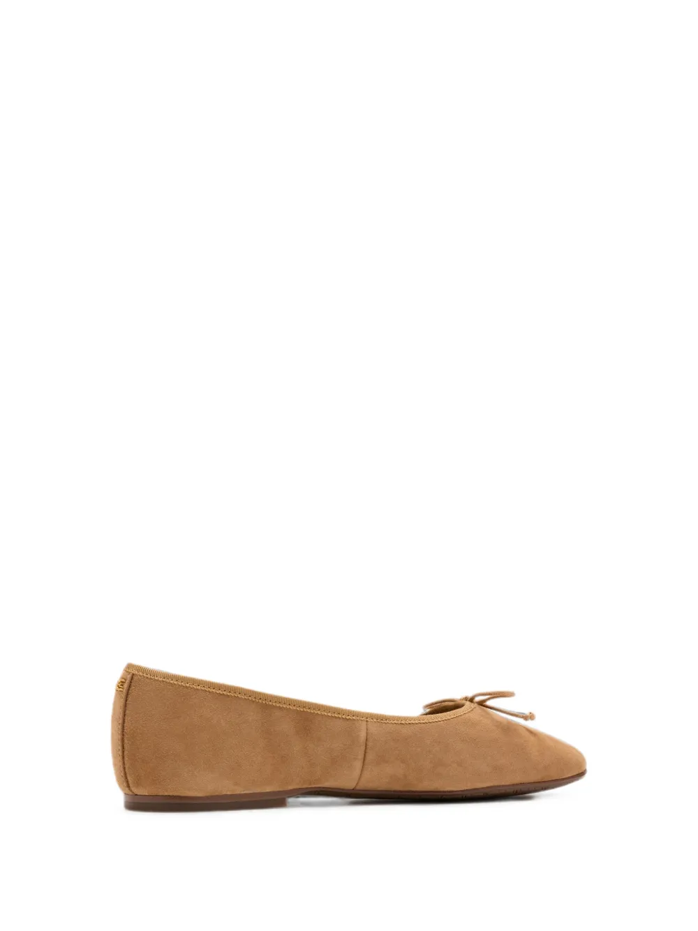 Sam Edelman Allie bow-detail suede ballet flats Bruin