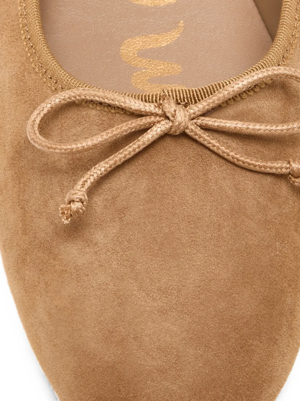 Sam Edelman Allie bow-detail suede ballet flats Bruin