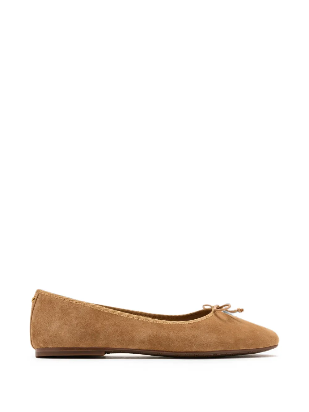 Sam Edelman Allie bow-detail suede ballet flats Bruin