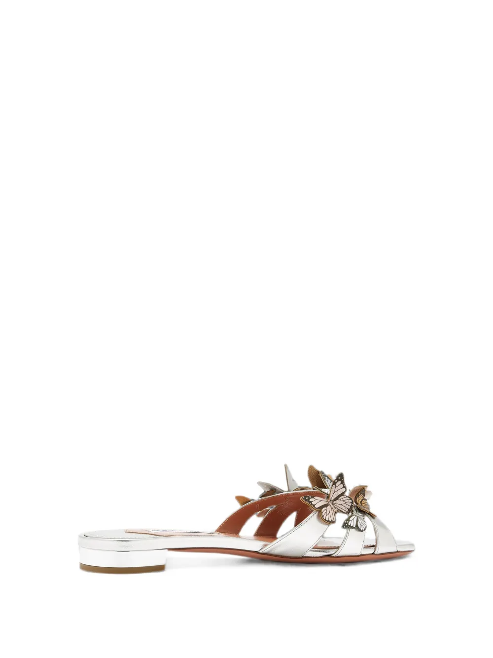 Aquazzura Papillon butterfly-embellished sandals Zilver