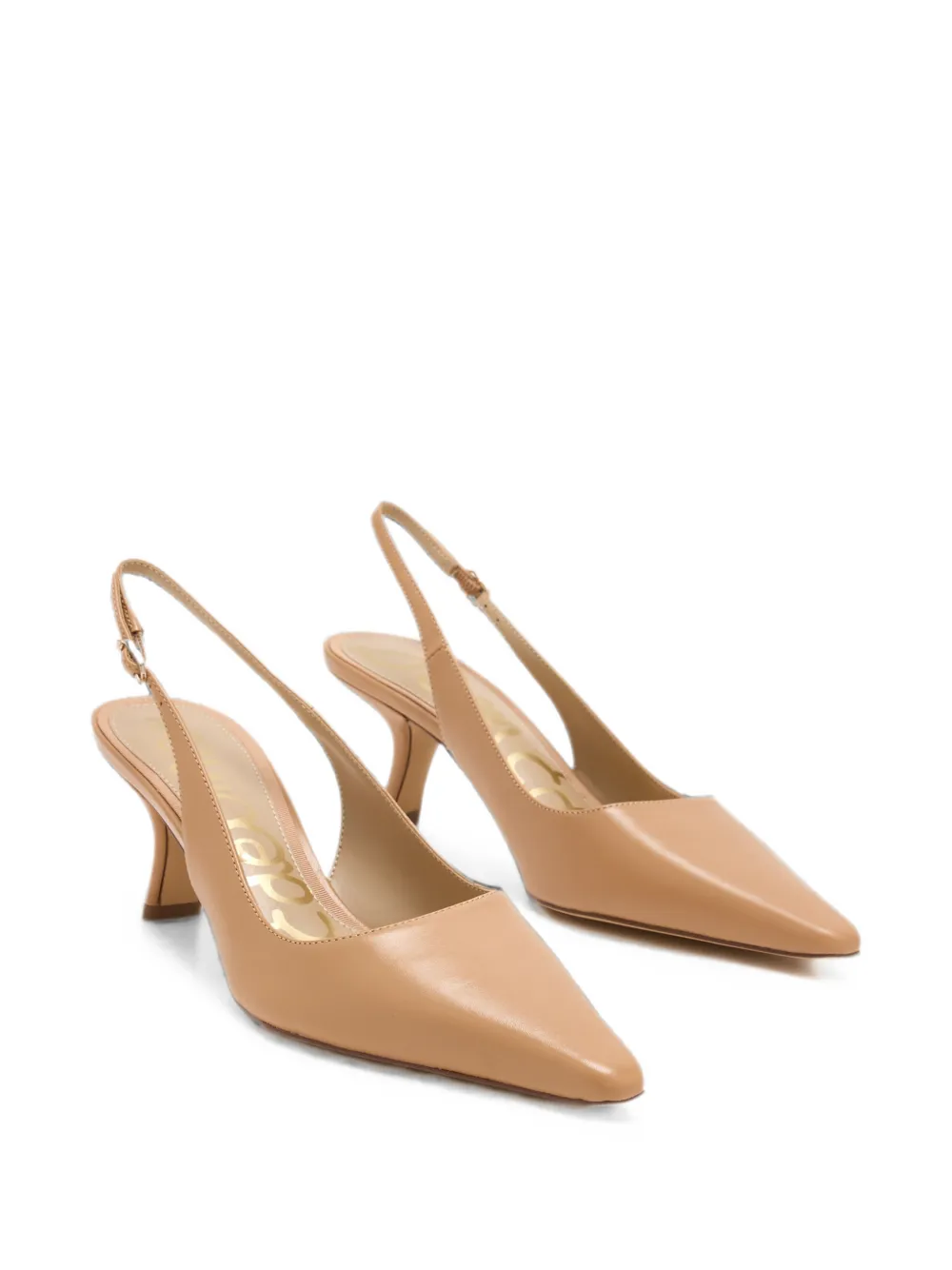 Sam Edelman Bianka pointed-toe slingback pumps Beige