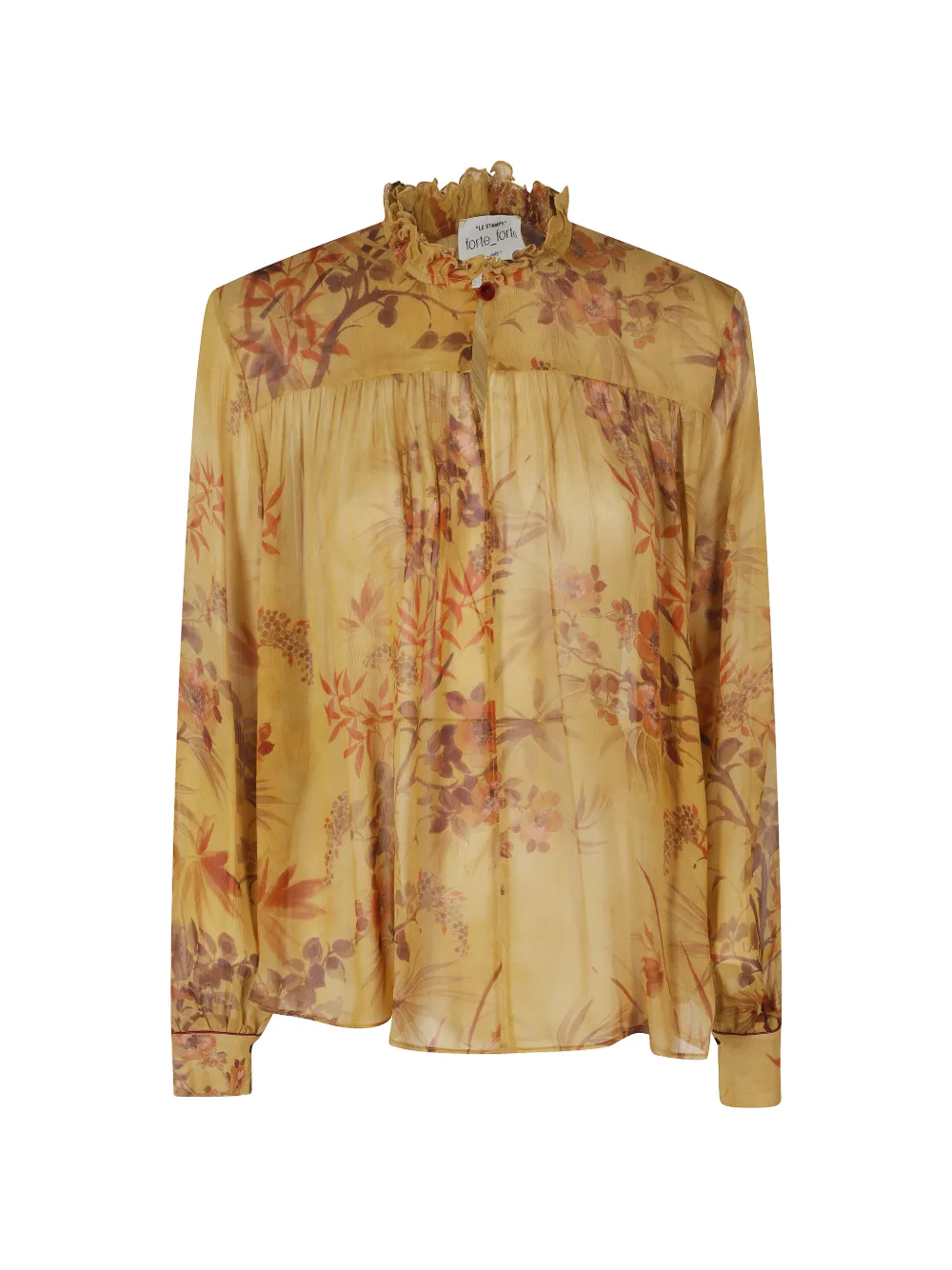 Forte Forte Le Bambou Secret floral-print blouse - Neutrals