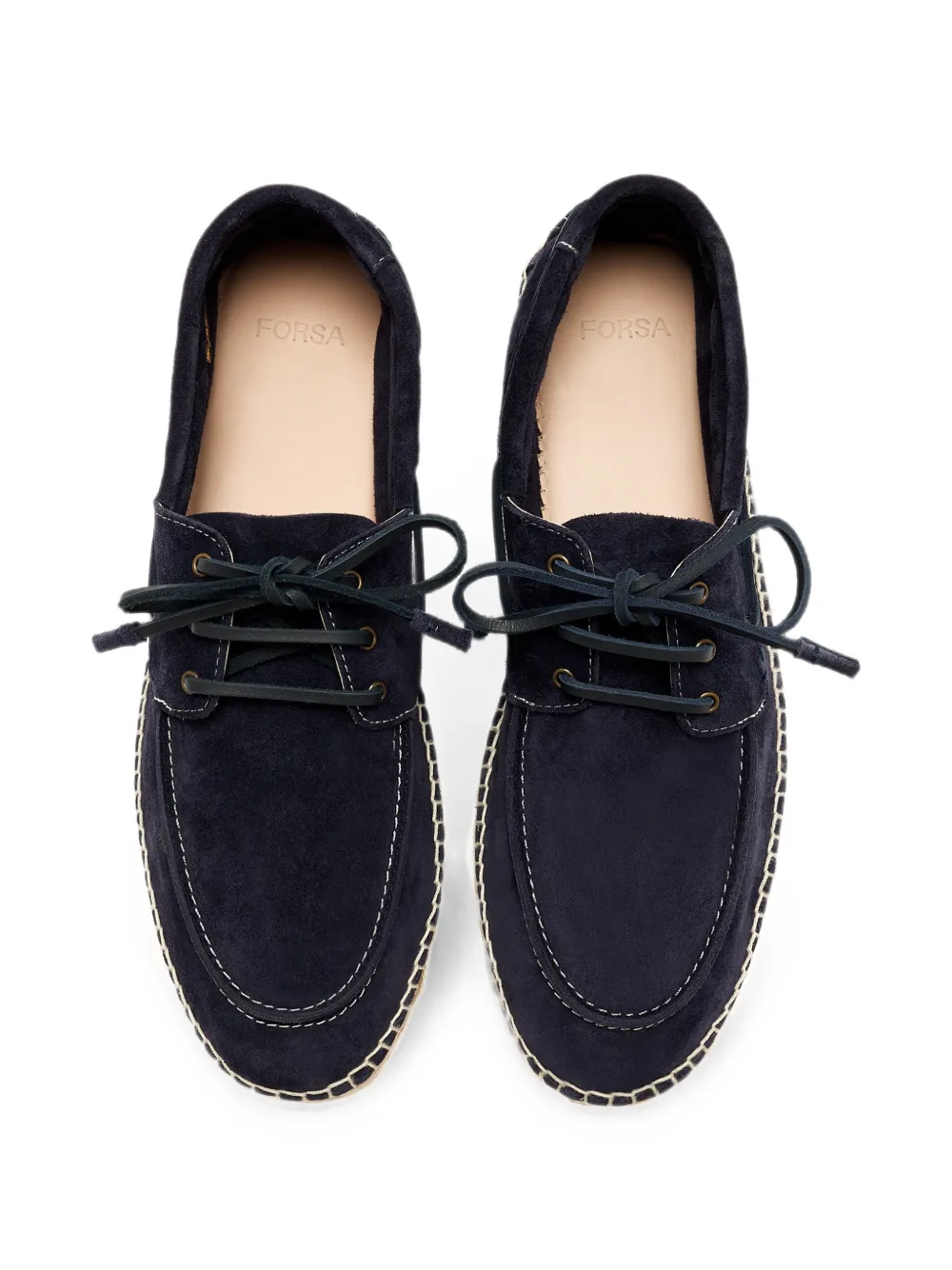 Forsa lace-up suede espadrilles Blauw