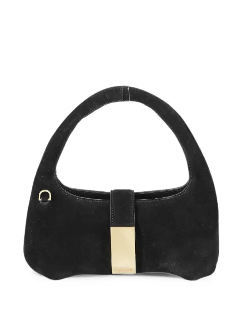 MOULIEBRE logo-plaque suede tote bag