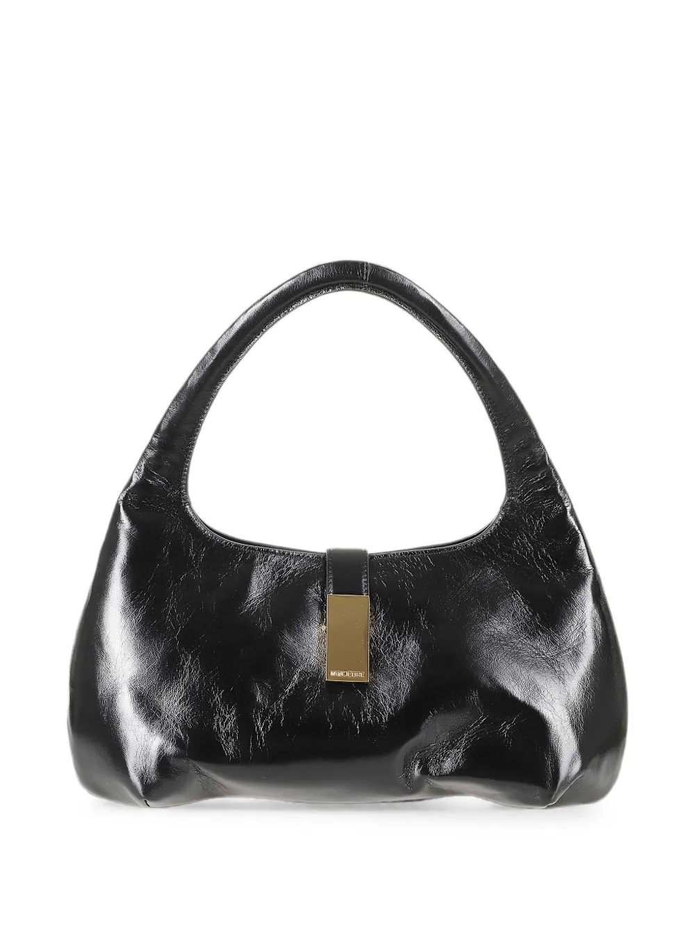 MOULIEBRE logo-plaque leather shoulder bag - Nero
