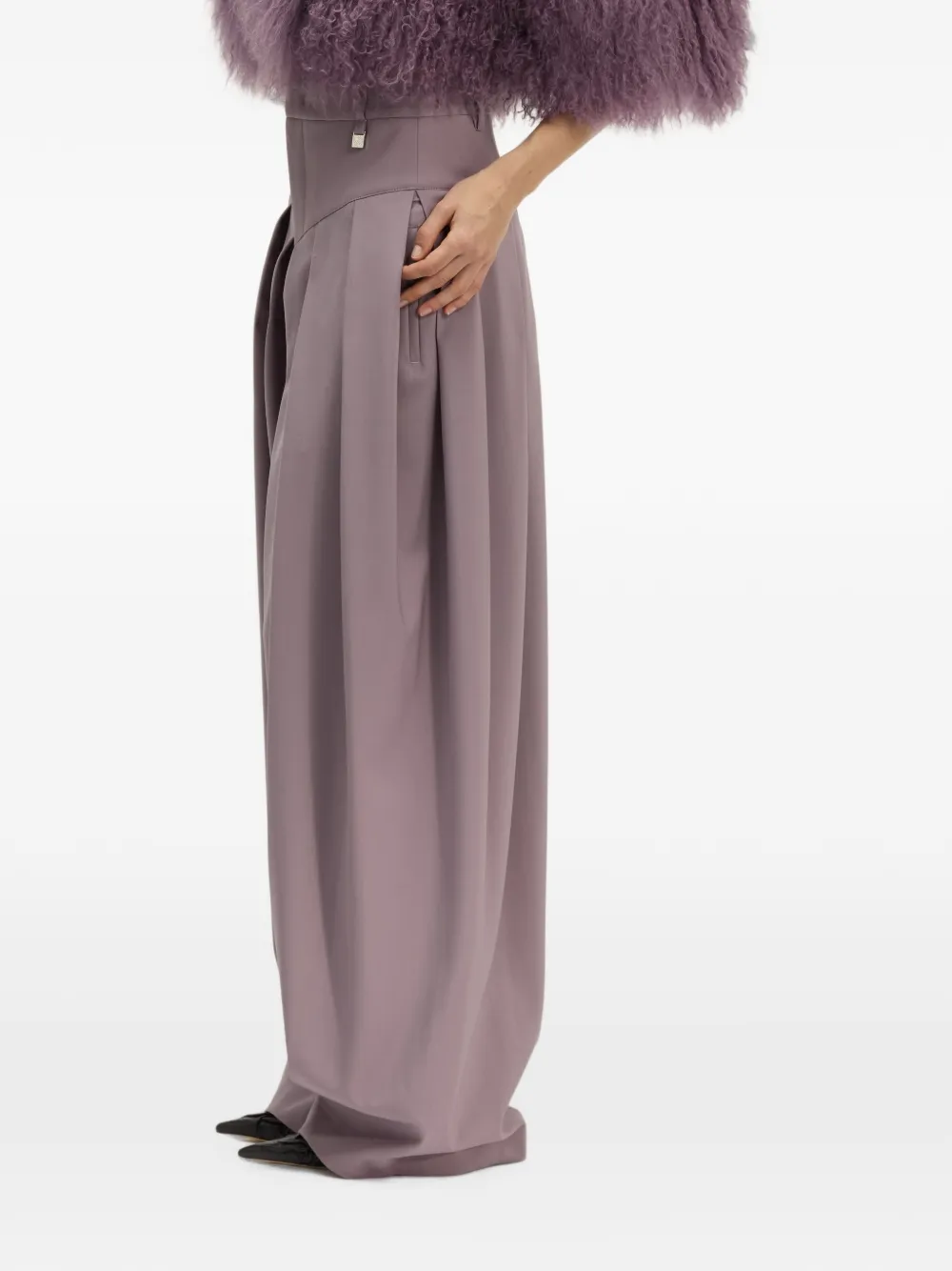 Giuseppe Di Morabito High waist broek Paars