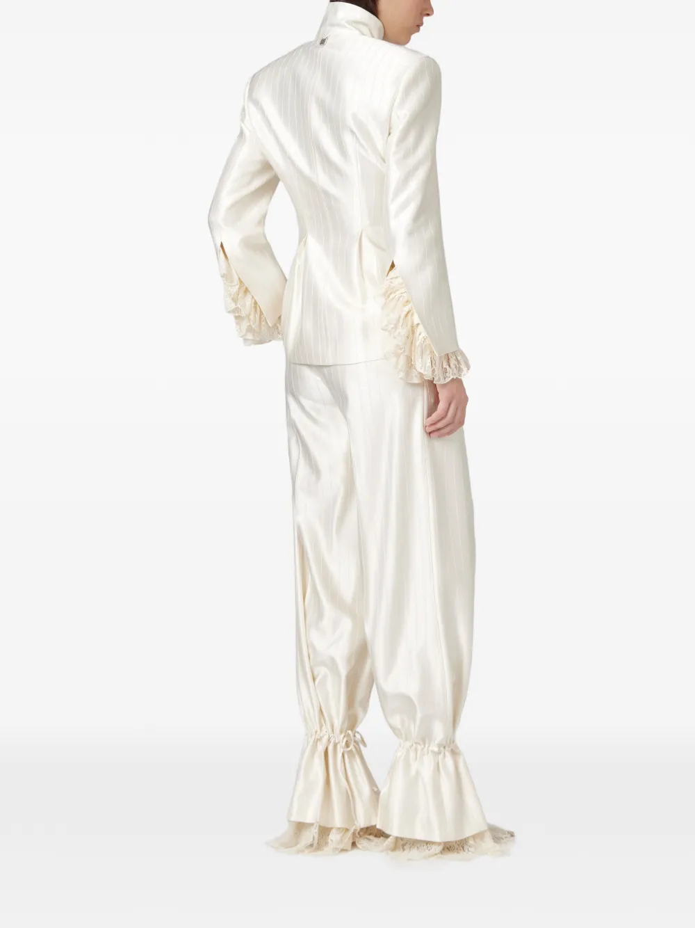 Giuseppe Di Morabito Gestreepte broek met trekkoorden Beige