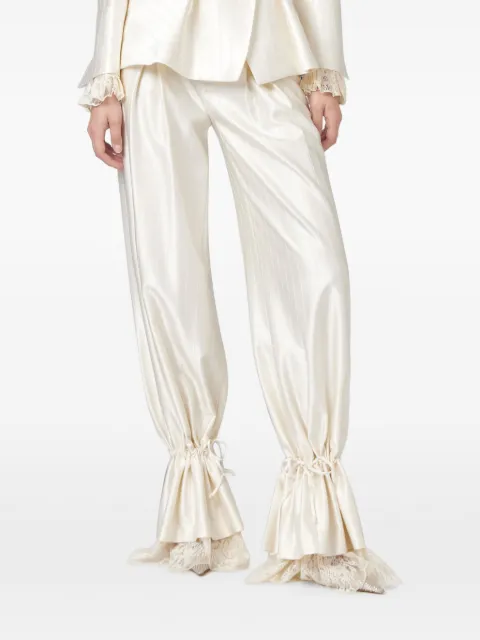 Giuseppe Di Morabito striped-pattern drawstring-cuff trousers